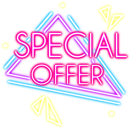 Special offer Neon sign illustration